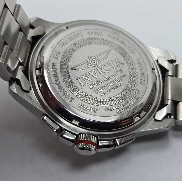 Invicta Men's 6190 II Collection Chronograph Stainless Steel Watch New Battery - Picture 10 of 10